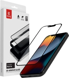 3D szkło hartowane Armour Glass dla Apple iPhone 16e / iPhone 14 / iPhone 13 / iPhone 13 Pro z ramką instalacyjną