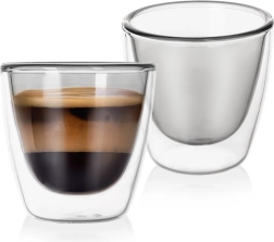 Szklanki termiczne z podwójną ścianką do espresso Double 90 ml, 2 szt.
