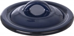 Emaliowana pokrywka niebieska 12 cm