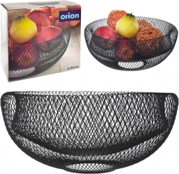 Metalowy czarny koszyk na owoce RADKA