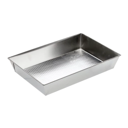 Blacha do pieczenia z fakturowanym dnem 36 × 24,5 × 6 cm, blacha ocynkowana