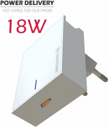 Ładowarka z USB-C 18W Power Delivery Swissten