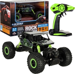 RC auto Rock Crawler 1:18 4WD 2,4 GHz – Zielony