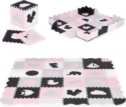 Piankowa mata do zabawy z płotkiem puzzle 36 szt. ECOTOYS