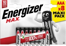 Baterie alkaliczne AAA ENERGIZER MAX, blister 8 szt.