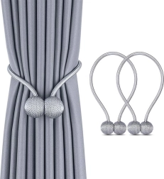 AG701 uchwyt do zasłon szary 2 szt.