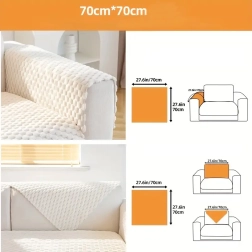 Antypoślizgowa elastyczna narzuta na sofę i fotel 70 × 70 cm