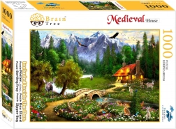 Puzzle Brain Tree - Drewniana Chata 1000 części