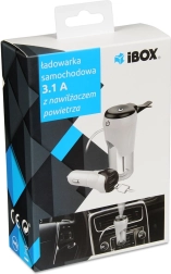 Ładowarka samochodowa USB 2.1A z dyfuzorem aromatów iBOX CH-01