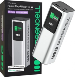 Powerbank 25200 mAh z szybkim ładowaniem 140 W PD GREEN CELL PowerPlay Ultra