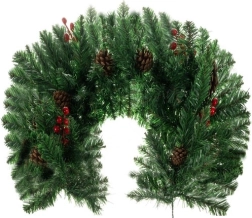 Girlanda świąteczna ozdobiona 1m Ruhhy