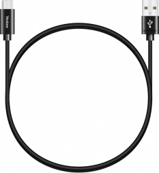 usb-a 2.0 / usb-c kabel 3 a, 480 mb/s, w oplocie