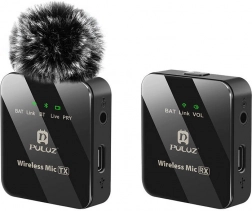 Bezprzewodowy mikrofon krawatowy Puluz 1 TX + 1 RX
