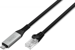 Adapter USB‑C na RJ45 Cat 6A S/FTP, 1 Gbit/s, USB 3.2 Gen1, LSZH, 5 m