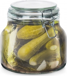 Szklany słoik z klipsem IRMA 1,85 l