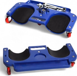 Warsztatowy jeżdżący stołek na kolana z magnetyczną miską, 120 kg, 5 kółek