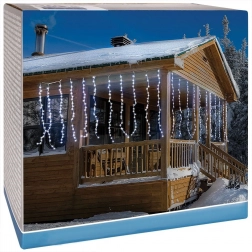 Zewnętrzna świetlna kurtyna lodowa wisząca 220 LED 2 m