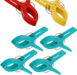 Klipsy do ręcznika plażowego, zestaw 4 szt.