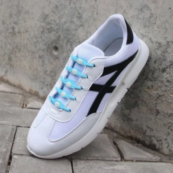 Silikonowe sznurówki jasnoniebieskie