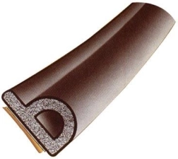 Uszczelka okienna EPDM P 9 × 5,5 mm brązowa 6 m Trelleborg