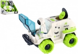 Zestaw kosmiczny samochód na napęd cierny z astronautą i satelitą