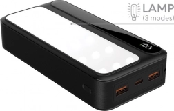 Powerbank z lampą REBELTEC P20 LCD PD, 20000 mAh