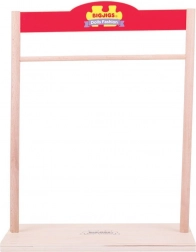 Drewniany wieszak na ubrania dla lalek Bigjigs