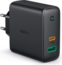 Ładowarka sieciowa AUKEY PA-D3 2×USB z Power Delivery 60 W