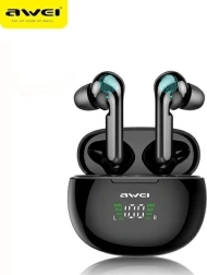 Bezprzewodowe słuchawki Bluetooth 5.0 TWS AWEI T15P czarne