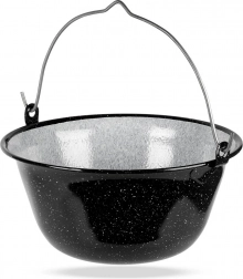 Zawieszany emaliowany kociołek węgierski 9,5 l
