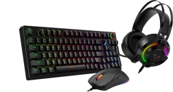 Premiumowy zestaw gamingowy 3 w 1 ECLIPSE RGB – mechaniczna klawiatura, mysz i słuchawki