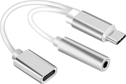Adapter USB-C na miniJack 3,5 mm i USB-C