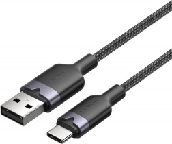 Kabel USB 2.0 USB‑A do USB‑C 3A 1 m czarny Vention