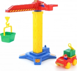 Dźwig budowlany + autko