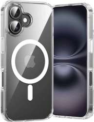 Przezroczyste etui Vention do iPhone 16 z MagSafe