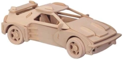 Drewniane puzzle 3D sportowy samochód Ferrari – duży model