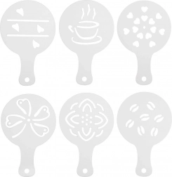 Zestaw szablonów do kawy i deserów, 6 szt.