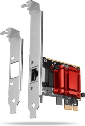 Karta sieciowa PCIe Gigabit Ethernet z układem Intel I210AT, RJ‑45, niski profil