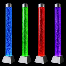 LED RGB bąbelkowa kolumna wodna 180 × 15 cm z pilotem