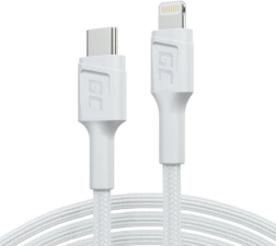 PowerStream kabel USB-C na Lightning 1 m MFi, PD, biały