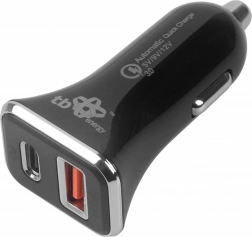 Ładowarka samochodowa USB‑A + USB‑C z szybkim ładowaniem
