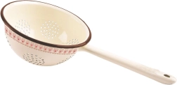Emaliowany cedzak kuchenny TONCA 20 cm, beżowy
