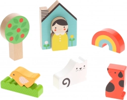 Drewniana układanka Domek Petit Collage