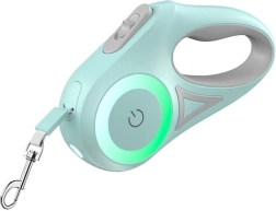 Automatyczna smycz LED dla zwierząt domowych - Zielona, 3 m
