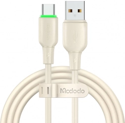 Kabel USB‑C Mcdodo z diodą LED 1,2 m, beżowy