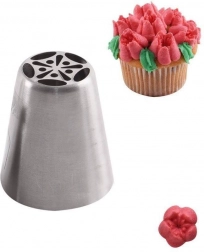 Rosyjska tylka cukiernicza tulipan ze stali nierdzewnej