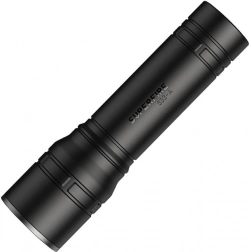 latarka kieszonkowa Superfire z ładowaniem USB i 4 trybami, czarna