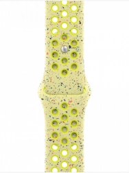 Sportowy pasek NIKE do koperty 42 mm, jaskrawo żółtozielony, rozmiar M/L