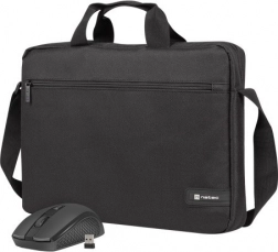 torba na laptop 15,6″ NATEC Wallaroo 2 z myszą bezprzewodową, czarna