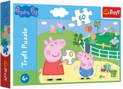 Puzzle 60 elementów – zabawa z przyjaciółmi – PEPPA PIG